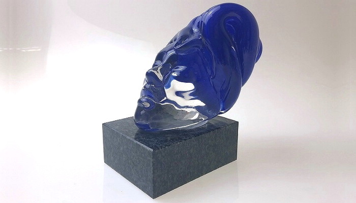 Award Glass Head Blue